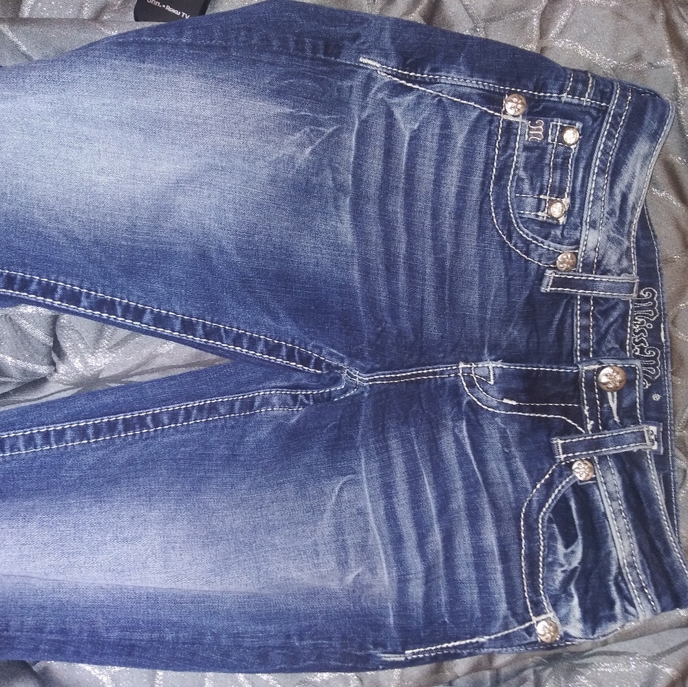 Miss ME Jeans New studded 25 medium dark wash